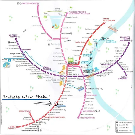 Bed & Breakfast Direct Piscine Talence