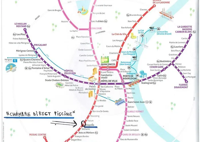 Alojamento de Acomodação e Pequeno-almoço Direct Piscine Talence